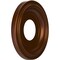 Ekena Millwork Traditional PVC Medallion (Canopies up to 5 1/2"), 10"OD x 3 1/2"ID x 1 1/8"P, Metallic Dark Copper CMP10TRCDC - alternate 2